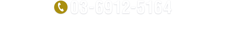 03-6912-5164 平日 10：00～18：00